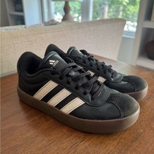 Adidas Classic Black Sneakers with White Stripes